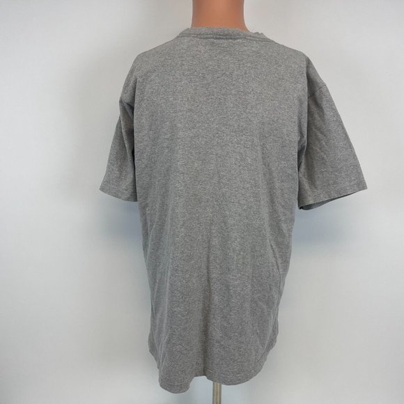 Jackson Hole Wyoming Embroidered T Shirt Vtg Grey Size L - Picture 3 of 4